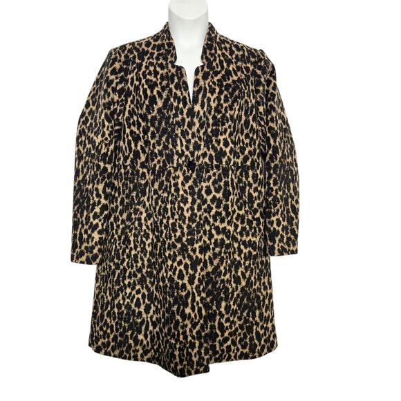 Torrid Leopard Print Pea Coat - Picture 2 of 8